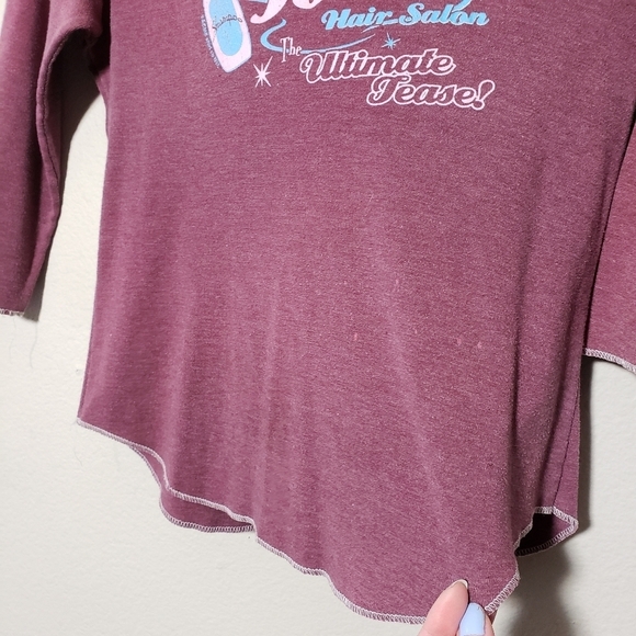 ACME NYC x VINTAGE Tony's hair Salon Ultimate Tease thin graphic tee size L - Picture 3 of 11